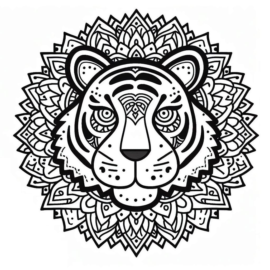Mandalas Tigre 9